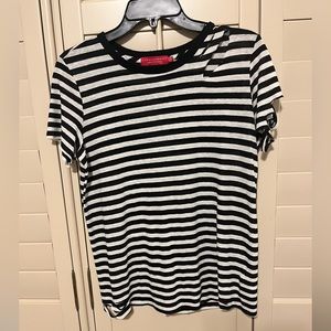 Philanthropy black and white stripped top in great condition
